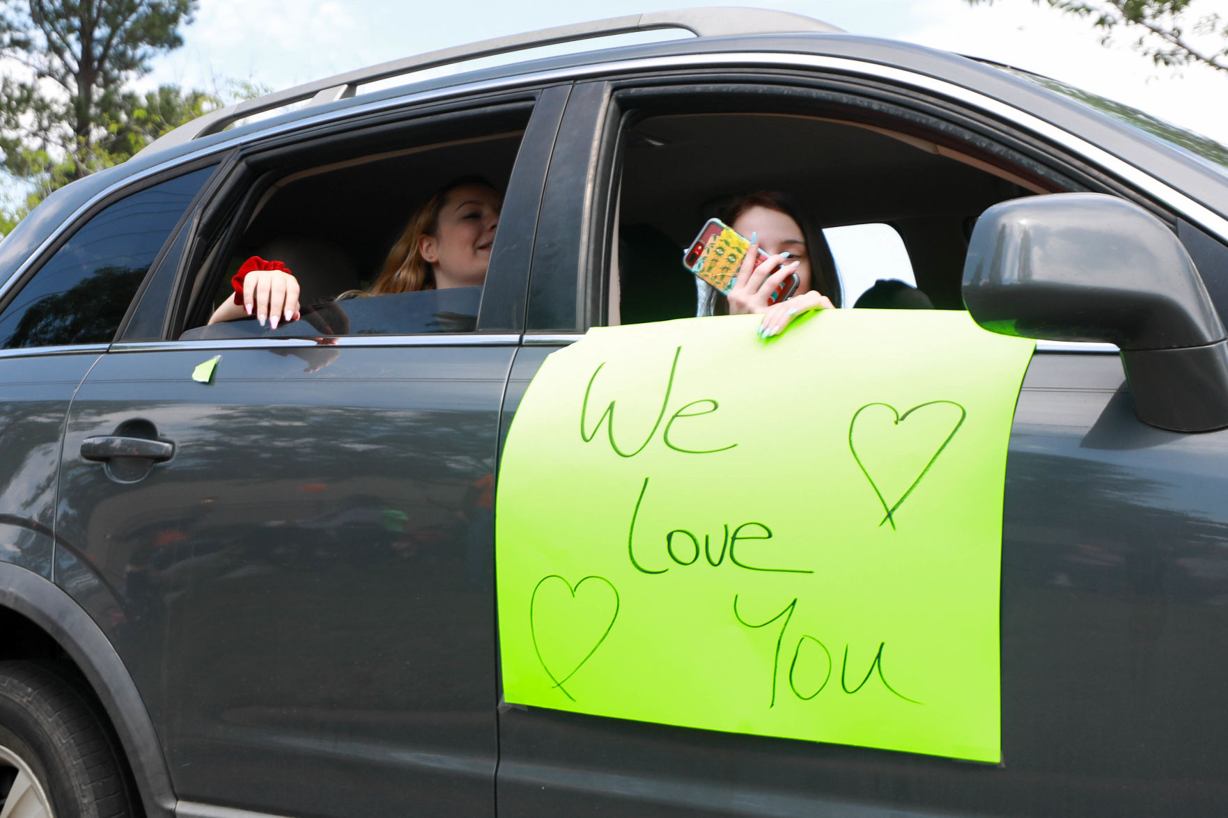 Car parade for Oak Park Nursing Home and Independent Living Community residents